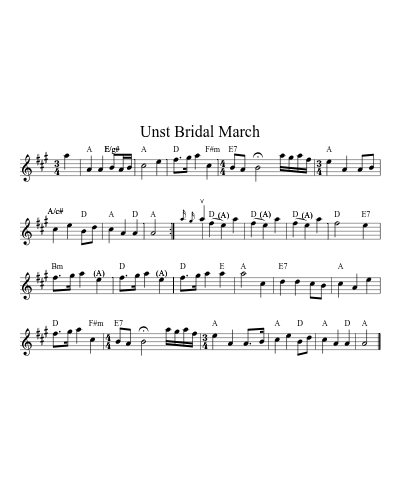Unst Bridal March (Version 2)