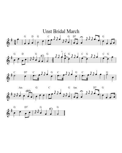 Unst Bridal March (Version 4)
