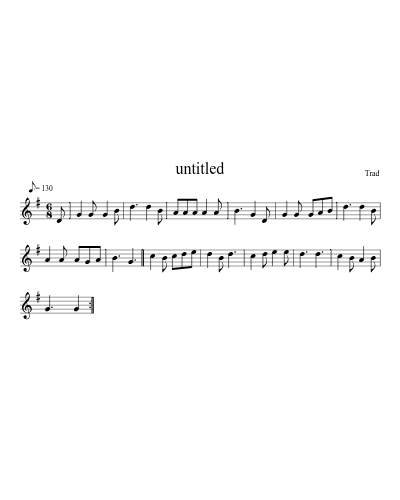 Untitled (Version 33) sheet music preview