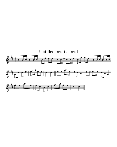 Untitled peurt a beul sheet music preview