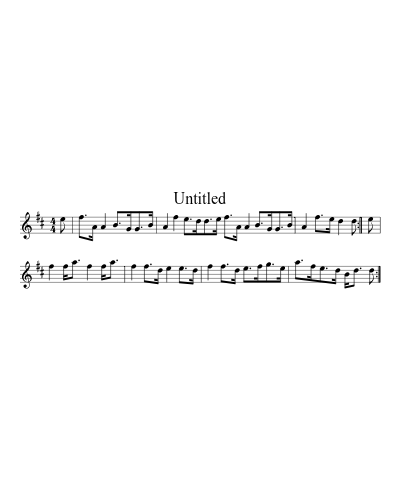 Untitled (Version 35) sheet music preview