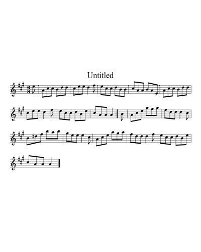 Untitled (Version 36) sheet music preview