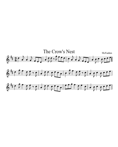 The Crow's Nest sheet music preview