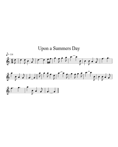 Upon a Summers Day (Version 3)