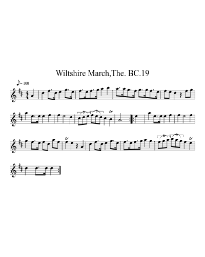Wiltshire March,The. BC.19 (Vmp Bcooke) preview