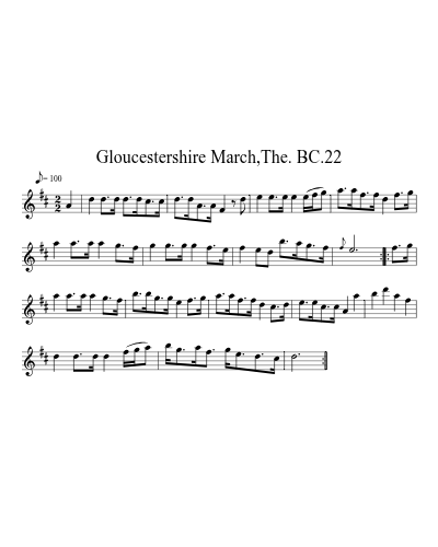 Gloucestershire March,The. BC.22