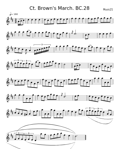 Ct. Brown's March. BC.28