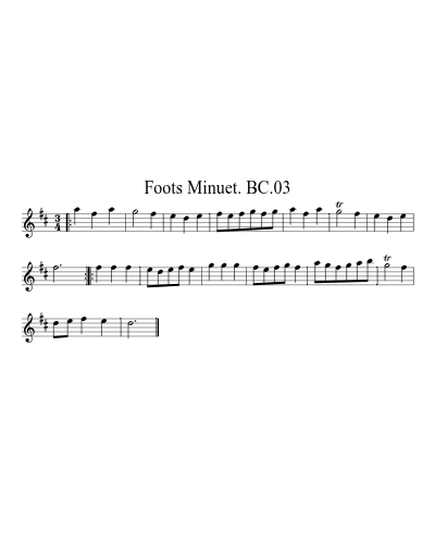 Foots Minuet. BC.03 preview