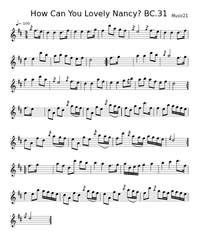 How Can You Lovely Nancy? BC.31