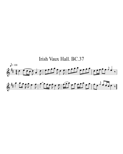 Irish Vaux Hall. BC.37