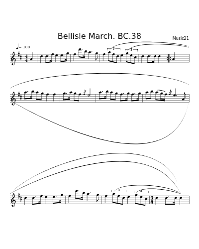 Bellisle March. BC.38