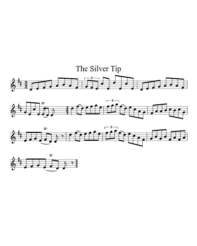 The silver tip (Version 2) sheet music preview