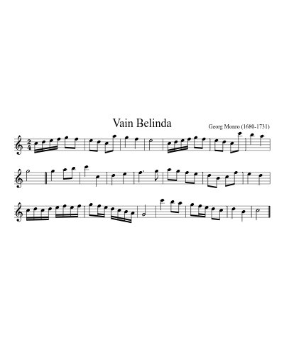 Vain Belinda preview