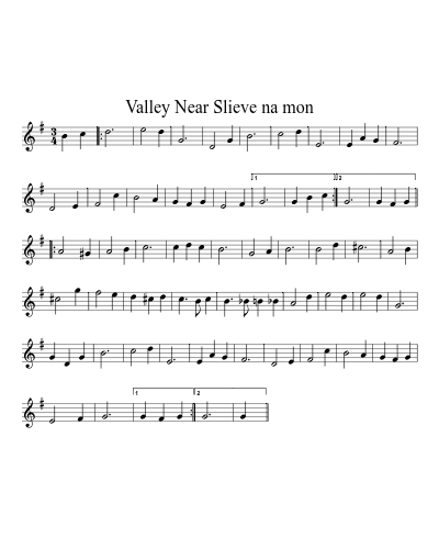 Valley Near Slieve na mon