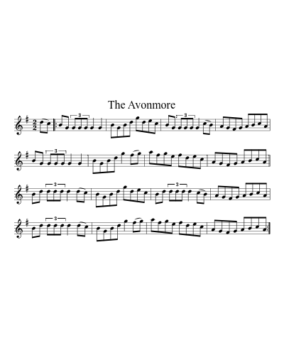 The Avonmore sheet music preview