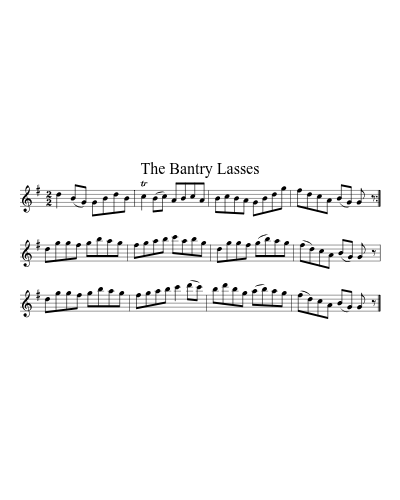 The Bantry Lasses sheet music preview