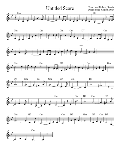 Vals Elama Juoksuhaudoissa (Version 2)