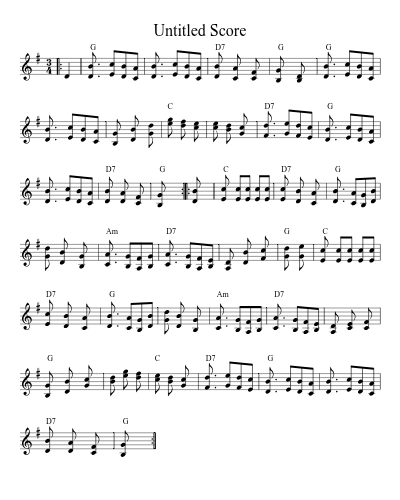 Vals Setes (Version 2) sheet music preview