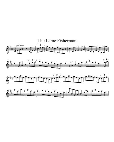 The lame fisherman (Version 2) sheet music preview