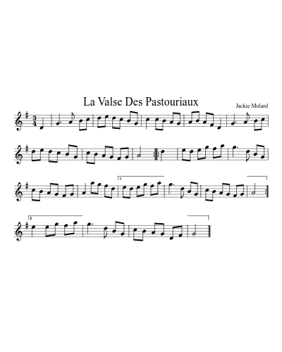 La Valse Des Pastouriaux