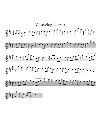Valse-clog Lacroix (Version 2)