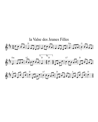 la Valse des Jeunes Filles (Version 3)