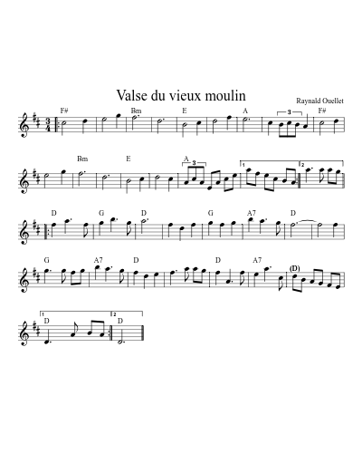 Valse du vieux moulin