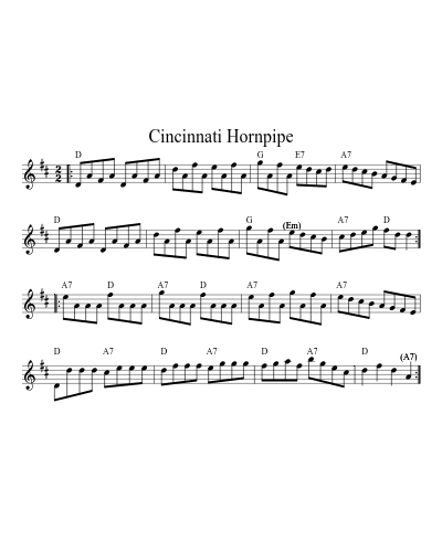 Cincinnati Hornpipe