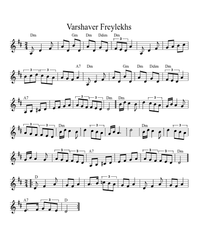 Varshaver Freylekhs (Version 3)