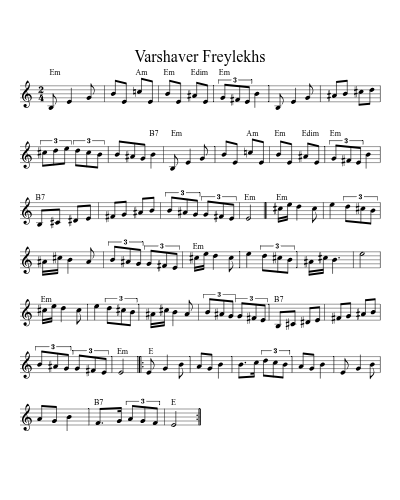 Varshaver Freylekhs (Version 5)