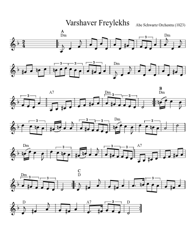 Varshaver Freylekhs (Version 6)