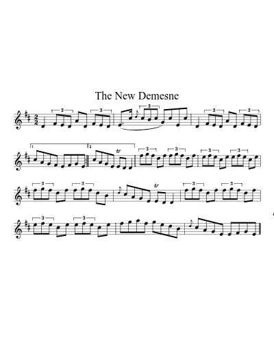 The New Demesne sheet music preview