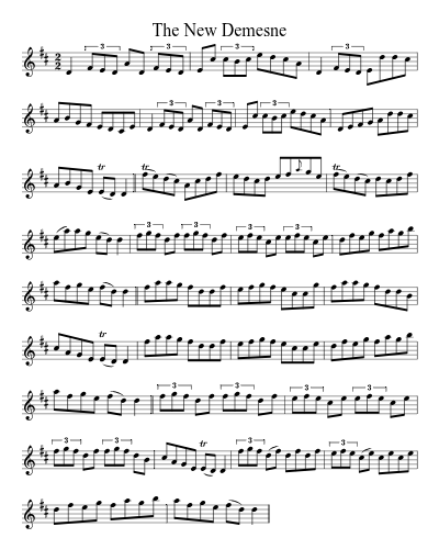 The New Demesne (Version 2) sheet music preview