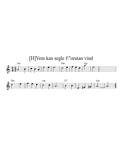 [H]Vem kan segle f\"orutan vind preview