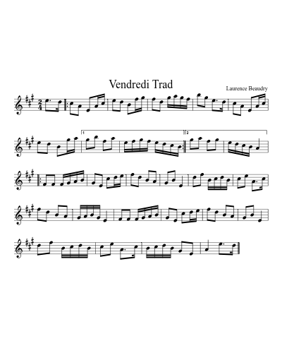 Vendredi Trad (Version 2) preview