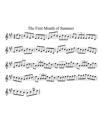 The First Month of Summer