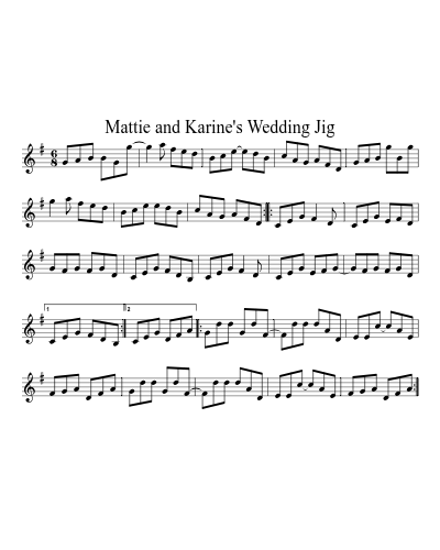 Mattie and Karine's Wedding Jig