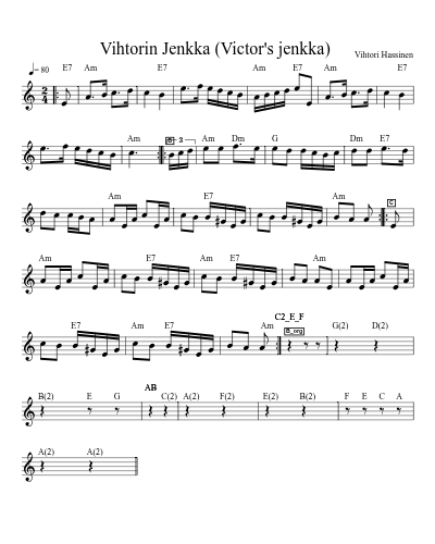 Vihtorin Jenkka  (Victor's jenkka)