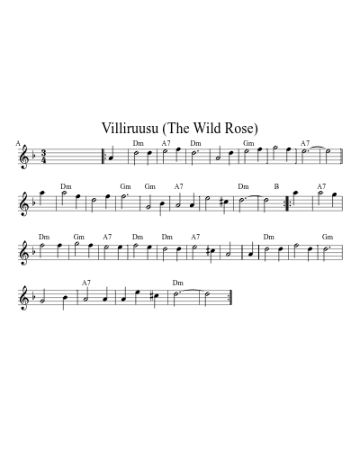 Villiruusu (The Wild Rose) (Version 8)