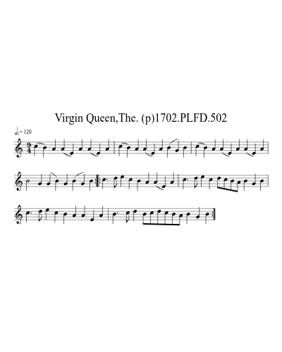 Virgin Queen,The. (p)1702.PLFD.502