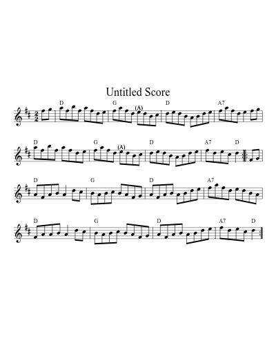 Virginia Reel1 (Version 2) sheet music preview