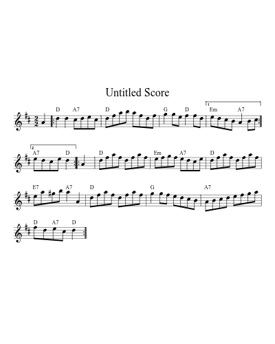 Virginia Reel2 (Version 3) sheet music preview