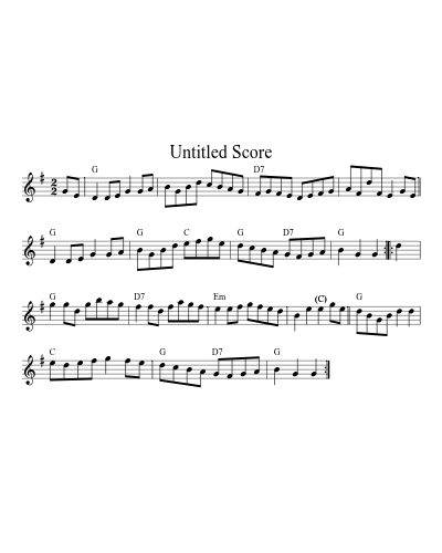 Virginia Reel set D G C F 32 2 (Version 2) sheet music preview