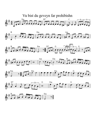 Vu bist du geveyn far Prohibishn (Version 4)