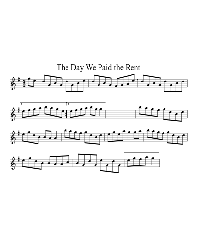 The Day We Paid the Rent