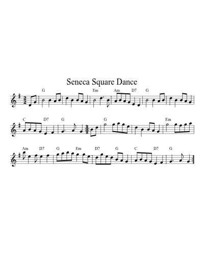 Seneca Square Dance (Version 15)