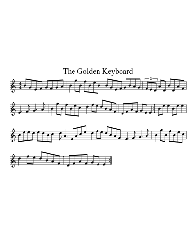 The Golden Keyboard (Version 3)