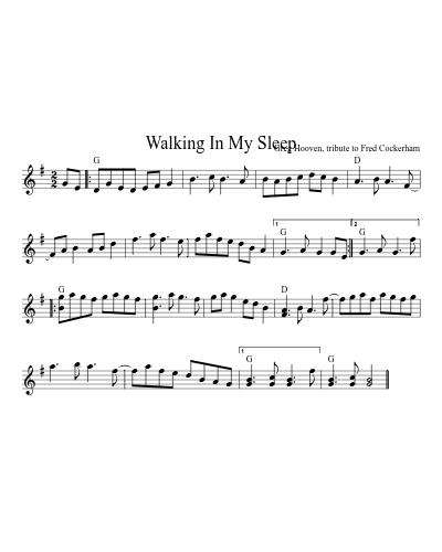 Walking In My Sleep (Version 4)