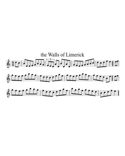 The Walls of Limerick (Version 5) sheet music preview