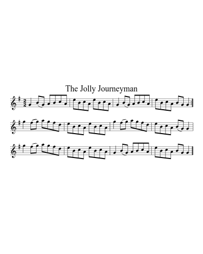 The Jolly Journeyman sheet music preview